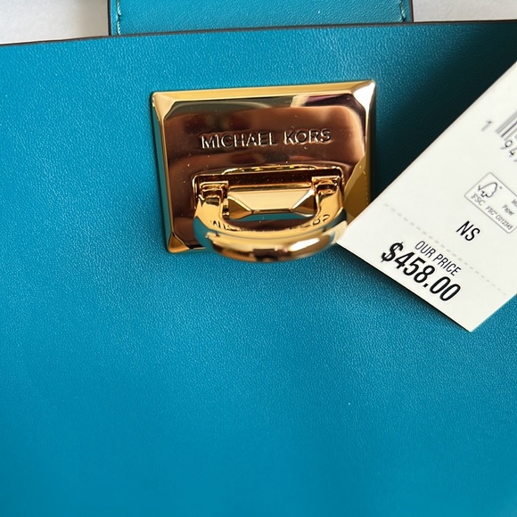 Michael Kors Manhattan Large Tote Leather Lagoon - Picture 9 of 17